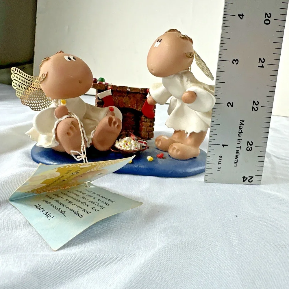 2001 Angel Cheeks Russ Double Angel Cheeks w/ FireplaceBase Kirks Kritters NWT